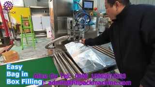 2109 L14 เครื่องบรรจุและปิดผนึกถุงในกล่องหัวเดียวกึ่งอัตโนมัติ