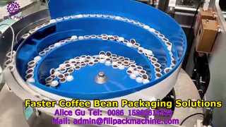 2273 J124 เครื่องบรรจุเมล็ดกาแฟแบบม้วนฟิล์มแนวตั้งแบบซีลด้านหลัง