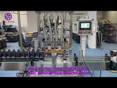 2157 J112 เครื่องบรรจุน้ำมันลูกสูบเชิงเส้น 4 สถานี