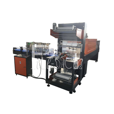 เครื่องห่อฟิล์มหด PE ชนิด L อัตโนมัติ อุปกรณ์กระป๋องน้ำดื่ม ขวดแก้ว PET