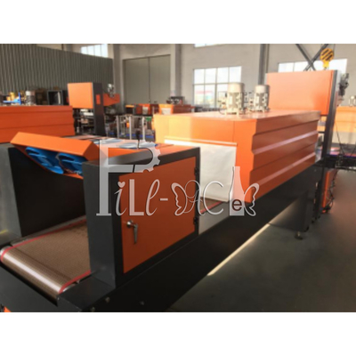 เครื่องห่อฟิล์มหด PE ชนิด L อัตโนมัติ อุปกรณ์กระป๋องน้ำดื่ม ขวดแก้ว PET