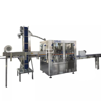 2L Monoblock Water Rinsing Filling Machine Capping Machine ขวด PET ดื่มบริสุทธิ์ 0.5Mpa