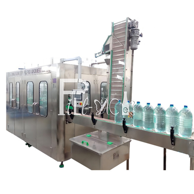 เครื่องบรรจุน้ำขวดพลาสติก 3L / 5L / 10L Mineral 3 In 1 1500BPH
