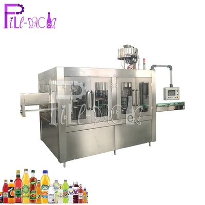 Monoblock Washing Juice Filling Machine CGF32-32-10 อุปกรณ์ขวดพลาสติก