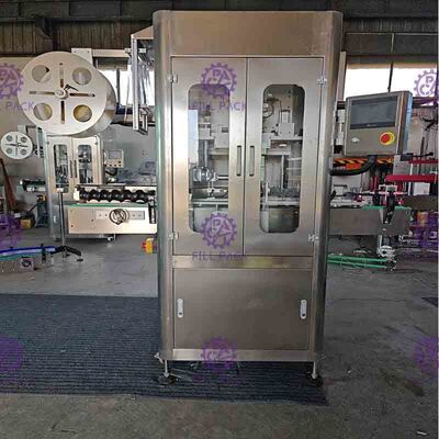 เครื่องติดฉลากแบบแขนเดียวอัตโนมัติ 150BPM 250BPM พร้อมอุโมงค์หด