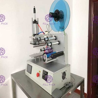 เครื่องปิดฉลากขวดทรงเหลี่ยม 2000BPH Jars กาวสติ๊กเกอร์กึ่งอัตโนมัติ