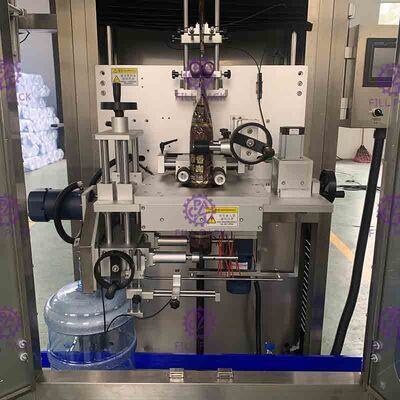 เครื่องติดฉลากแกลลอนแบบคอเดียวแบบอัตโนมัติเต็มรูปแบบ 300BPM