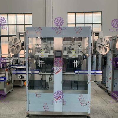 เครื่องติดฉลากขวด PET ขนาด 1 ลิตร Panasonic Motor Sleeve Applicator 400BPM