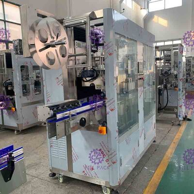 เครื่องติดฉลากขวด PET ขนาด 1 ลิตร Panasonic Motor Sleeve Applicator 400BPM