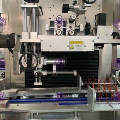 โฟโตอิเล็กทริคหดแขน PVC PET ขวดแบนเครื่องติดฉลากสติกเกอร์