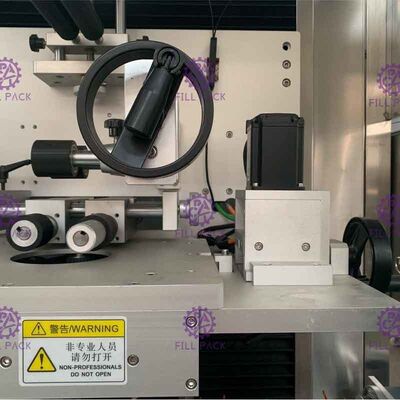 รอบที่ติดฉลากขวดเครื่องแนวตั้งแขน Labeler อัตโนมัติ