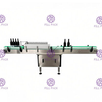 กระจกรอบ Jar อัตโนมัติการติดฉลากเครื่องความเร็วสูงเปียกกาว