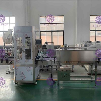 ไส้ร้อน SUS304 หดแขนการติดฉลากเครื่องมีล้อเคลื่อนย้ายได้