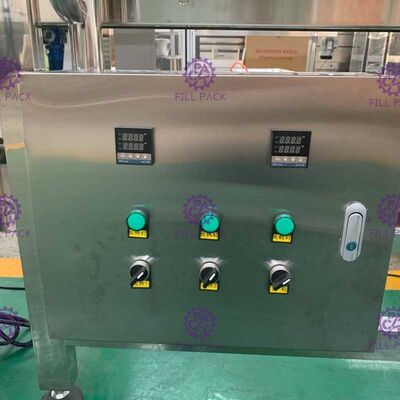 ไส้ร้อน SUS304 หดแขนการติดฉลากเครื่องมีล้อเคลื่อนย้ายได้