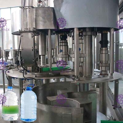 โรงงานบรรจุน้ำดื่มขวดความจุ 2500BPH ความจุ 5 ลิตรพร้อมระบบควบคุม PLC