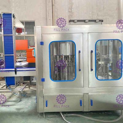 PLC Monoblock บรรจุน้ำดื่มเครื่องดื่มพืชบรรจุเครื่องซักผ้า Capping