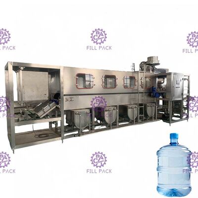 เครื่องบรรจุน้ำอัตโนมัติ 5 แกลลอน 300BPH พร้อมระบบควบคุม PLC