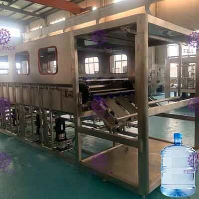 เครื่องบรรจุขวดน้ำแร่ ISO9001 SS304 ทนต่อการหมุน