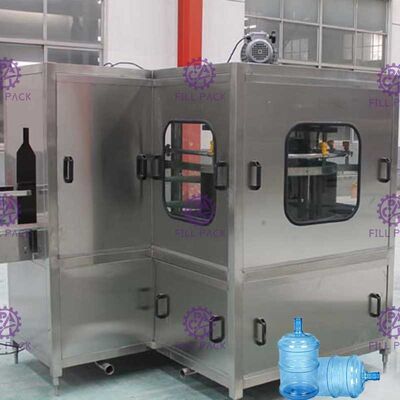 9.75Kw 900BPH เครื่องบรรจุน้ำ 5 แกลลอนพร้อมเครื่องซีลฟิลเลอร์เครื่องซักผ้า