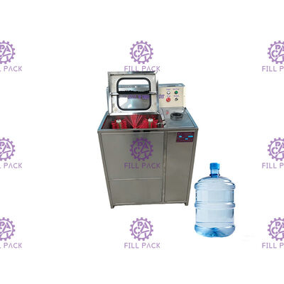 เครื่องบรรจุน้ำกึ่งอัตโนมัติ Decapper 5 แกลลอนพร้อมหน้าต่างตรวจสอบ