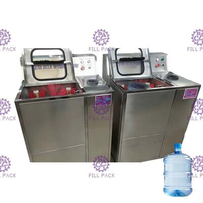 SUS304 300BPH เครื่องบรรจุ 5 แกลลอนการป้องกันการพังทลายแบบกึ่งอัตโนมัติ