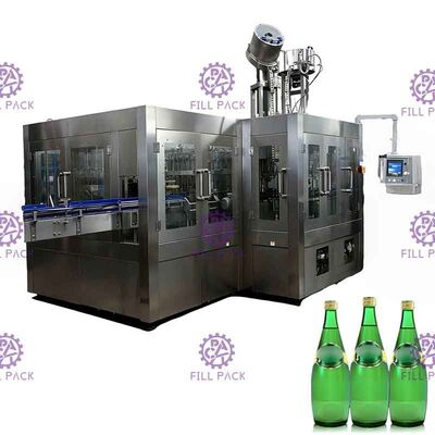 PET พลาสติกแก้ว 3 In 1 Monobloc เครื่องดื่มอัดลมเครื่องดื่มขวดน้ำเครื่องผลิต / อุปกรณ์ / โรงงาน / ระบบ