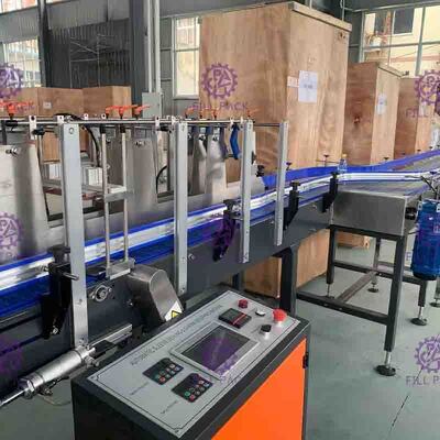 เครื่องห่อฟิล์มหด PE ชนิด L อัตโนมัติ อุปกรณ์กระป๋องน้ำดื่ม ขวดแก้ว PET