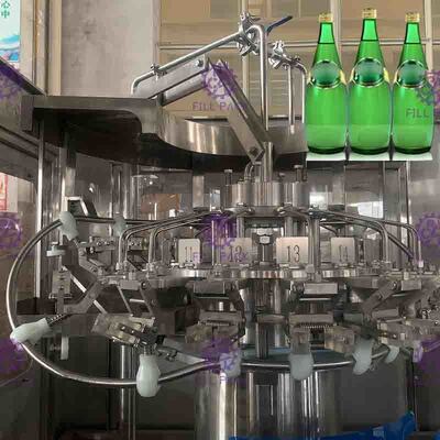 Monoblock 3 ในขวดน้ำ 1 ฟิลเลอร์เครื่อง PLC และการควบคุมหน้าจอสัมผัส
