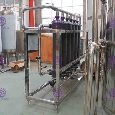 ระบบบำบัดน้ำอัตโนมัติสแตนเลส 10000LPH UF สำหรับน้ำดื่ม