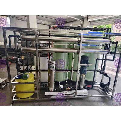 ประเภทขนาดเล็กระบบน้ำ RO ไฟเบอร์กลาสสำหรับขวดน้ำสายการผลิต