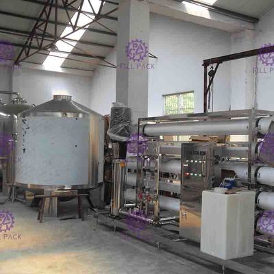 ระบบบำบัดน้ำเสียด้วยระบบบำบัดน้ำเสียแบบใช้ไฟเบอร์กลาส 12TPH พร้อมถังเก็บน้ำปลอดเชื้อ