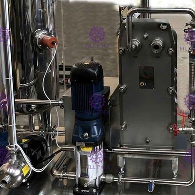 ถังคู่พร้อมแผ่นแลกเปลี่ยนคาร์บอนสำหรับเครื่องผสม CO2 1500L / H
