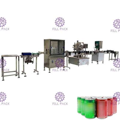 เครื่องบรรจุเครื่องดื่มอัดลม 1500BPH PLC, สายการผลิตเครื่องดื่มอัดลม