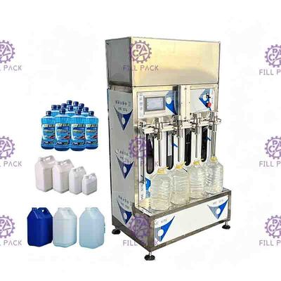 เครื่องบรรจุน้ำผลไม้กึ่งอัตโนมัติขวดพลาสติกเหลวเชิงเส้นน้ำแร่