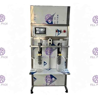 เครื่องบรรจุน้ำผลไม้กึ่งอัตโนมัติขวดพลาสติกเหลวเชิงเส้นน้ำแร่