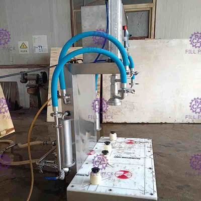 เครื่องบรรจุเบียร์กึ่งอัตโนมัติ ขวดแก้วพลาสติก 2 หัว Line Device Filler