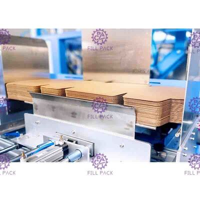 เครื่องบรรจุขวดอัตโนมัติสองแถวสำหรับห่อฟิล์มหด