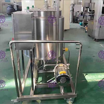 320kg เครื่องดื่มน้ำเชื่อมกรองสำหรับการประมวลผลอุปกรณ์ Soft Drink SUS304 1.5mm ชั้นเดียว