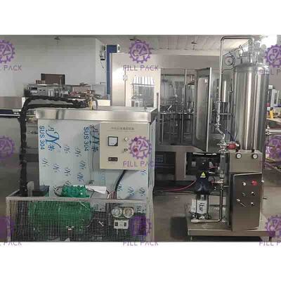 SUS304 Soft Drink ประมวลผลสายอุตสาหกรรมเบาน้ำแช่แข็งถัง 0-5 ℃
