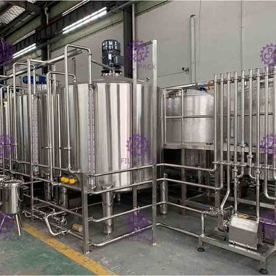 ไฟฟ้าอัดลมเครื่องดื่มสายการผลิตเครื่องดื่มเบียร์เครื่องทำ