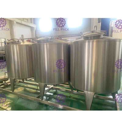 CIP ระบบการทำความสะอาดเครื่องดื่มซอฟท์สายกึ่งอัตโนมัติที่มีรถถัง 500L