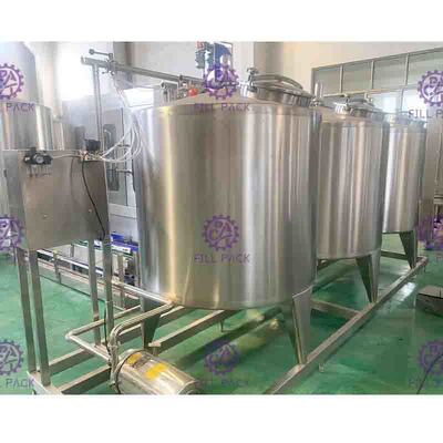 CIP ระบบการทำความสะอาดเครื่องดื่มซอฟท์สายกึ่งอัตโนมัติที่มีรถถัง 500L