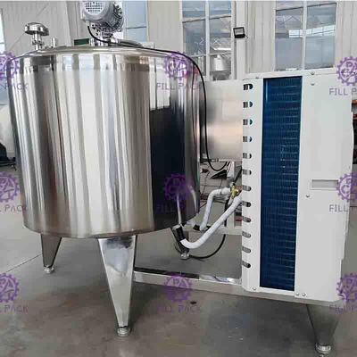 6000L Fresh Milk Direct Cooling ระบบตู้เย็น SUS304 Jacket ถังเก็บแนวนอน Type