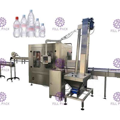 เครื่องบรรจุน้ำปลอดเชื้อความปลอดภัยสูง 0.5L ขวดพลาสติก Monoblock Aseptic 0.5MPA