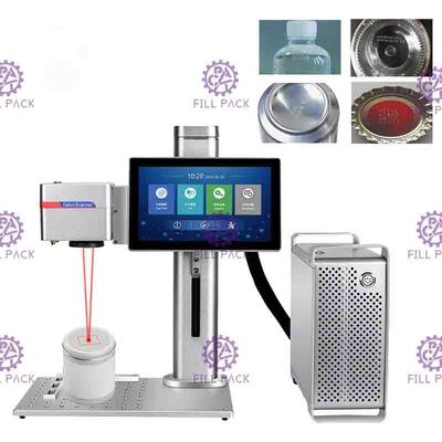 เครื่องพิมพ์เลเซอร์โต๊ะขนาด 20W สําหรับเครื่องหมายวันที่และรหัสชุดบนกล่องกล่องและขวดไวน์