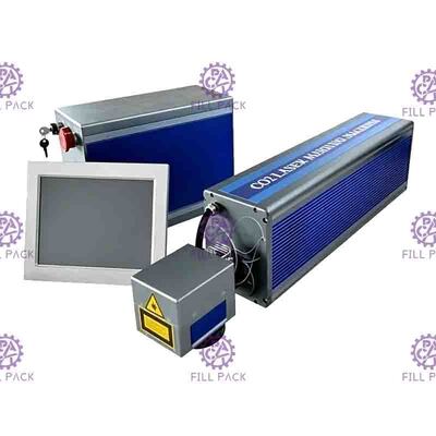 เครื่องพิมพ์รหัสเลเซอร์ Co2 30m/นาที การออกแบบโมดูลาร์ความยืดหยุ่นสูง