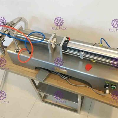 เครื่องบรรจุของเหลวหัวเดียวแบบกึ่งอัตโนมัติความเร็วสูงใช้งานง่าย
