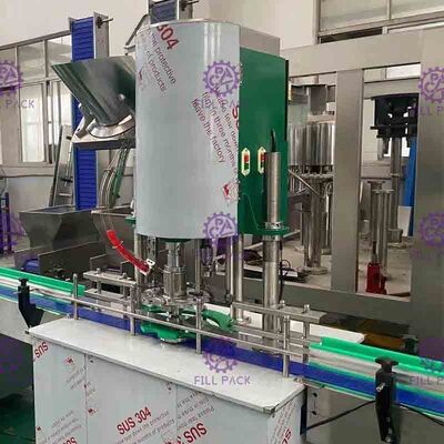 2000BPH Monoblock น้ำยาล้างแร่บรรจุ Capping Machine ประเภทเชิงเส้น