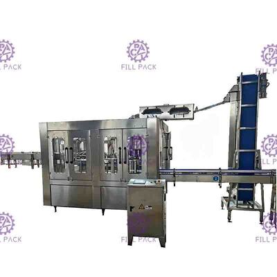 2L Monoblock Water Rinsing Filling Machine Capping Machine ขวด PET ดื่มบริสุทธิ์ 0.5Mpa
