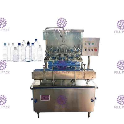 เครื่องบรรจุน้ำขวด PET 50BPM พร้อมหัวล้าง 12 หัว